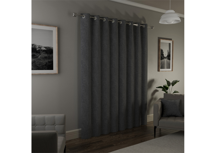 Austin (Blackout) Eyelet, Grey - Ready Made Curtains - Image 8